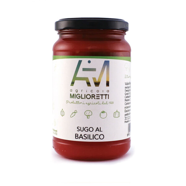 Agricola Miglioretti - Sugo pomodoro e basilico. Biologico